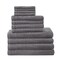 Gracie Mills 12-Piece 100% Cotton Quick Dry Towel Set Grace-12491 Lightweight Soft